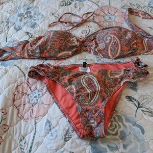 Coral colored O'Neil bikini